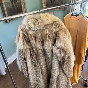 Luxury Natural Brown Fur Coat - Women Jackets & Coats